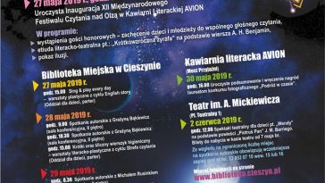 Festiwal Czytania nad Olzą już za 2 tygodnie! Zobacz [PROGRAM]